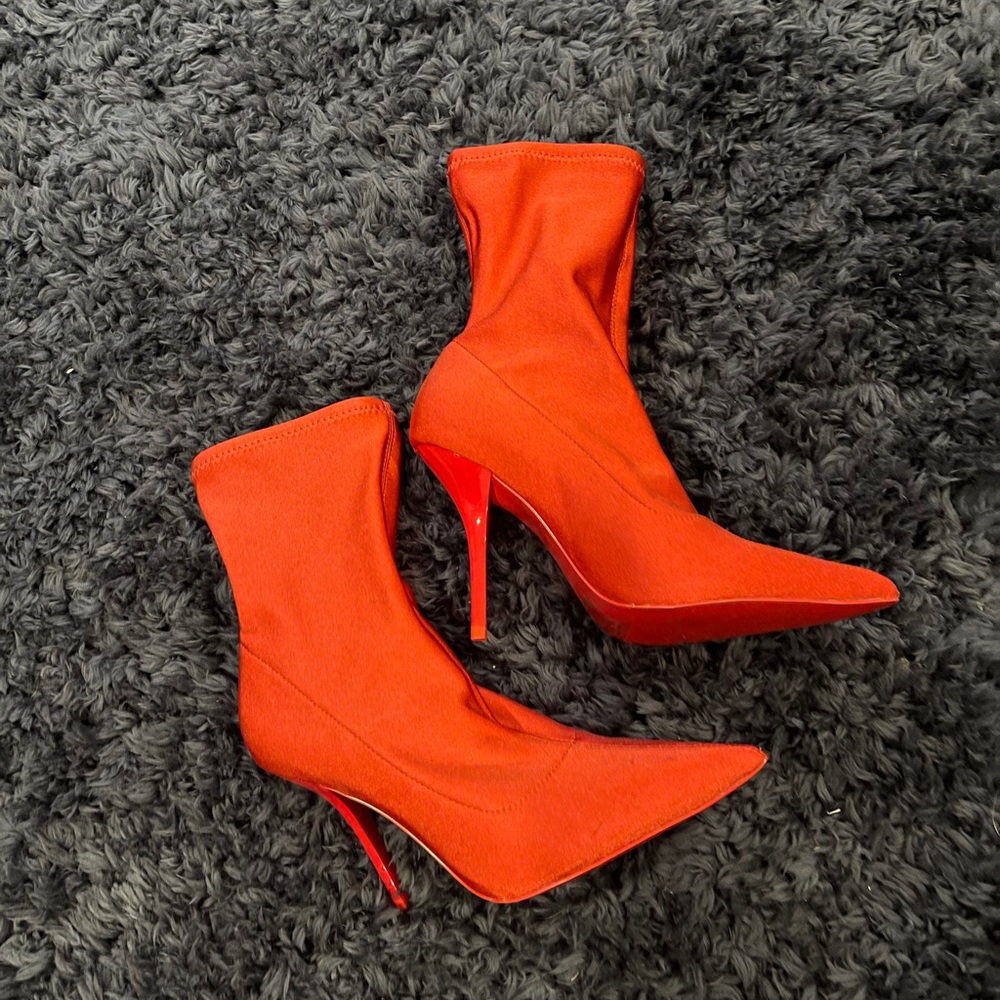 Calvin Klein Mada Lycra Stretch Ankle Booties